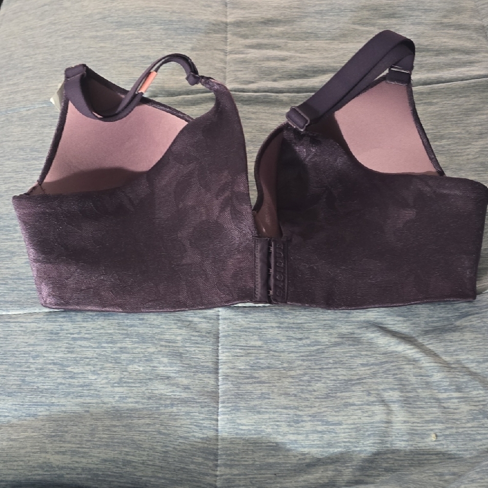 Cacique Pink and Purple Lace Underwire Bra - Picture 3 of 11